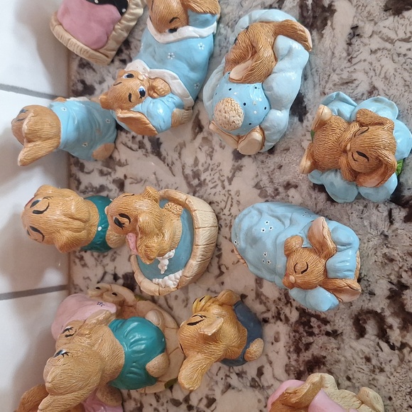 🐰 Pepi Ware set of 14 collectible rabbit figurines from the 70s - Picture 14 of 17